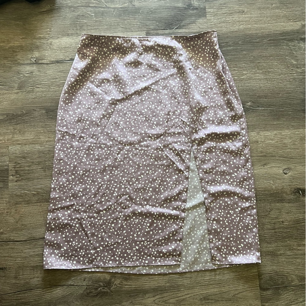 Abercrombie and Fitch satin midi skirt